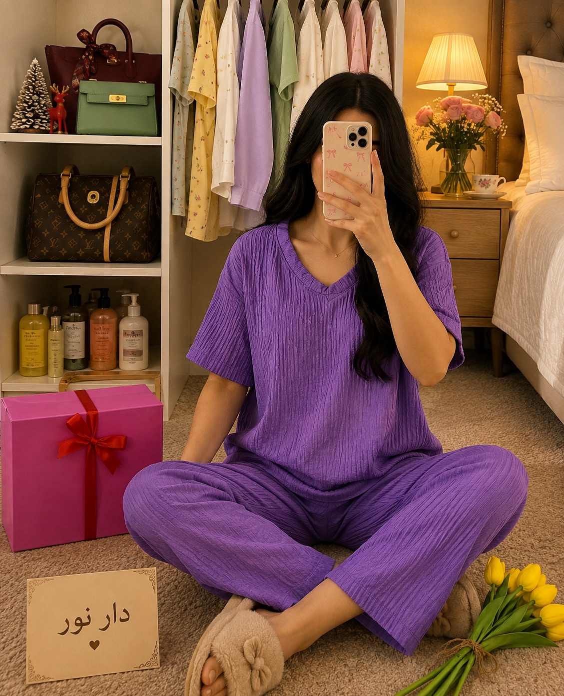 بيجاما نسائية وشلحات — صورة 4 من 10