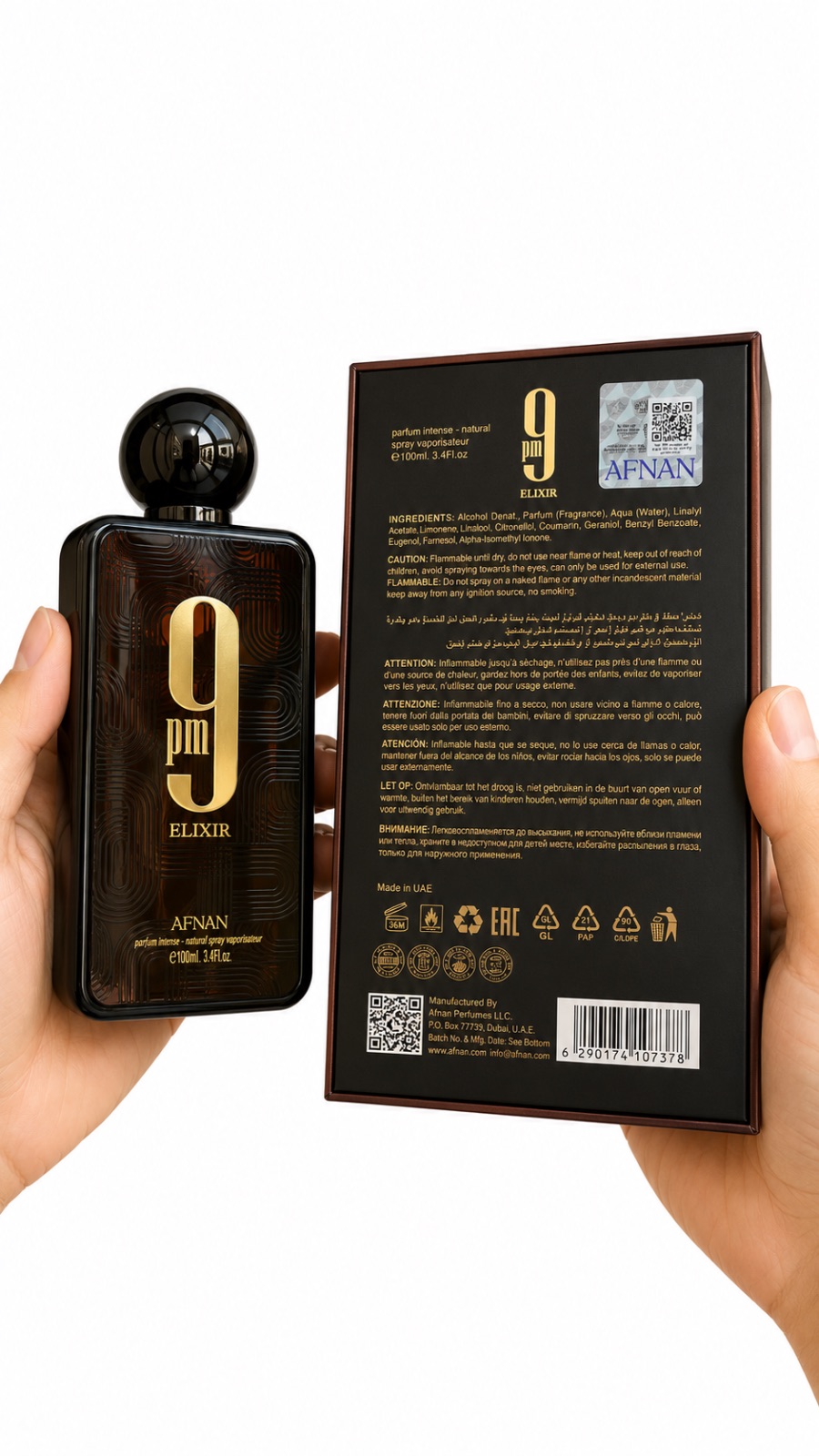 عطر pm9 الكسير من افنان 100 مل — صورة 4 من 4