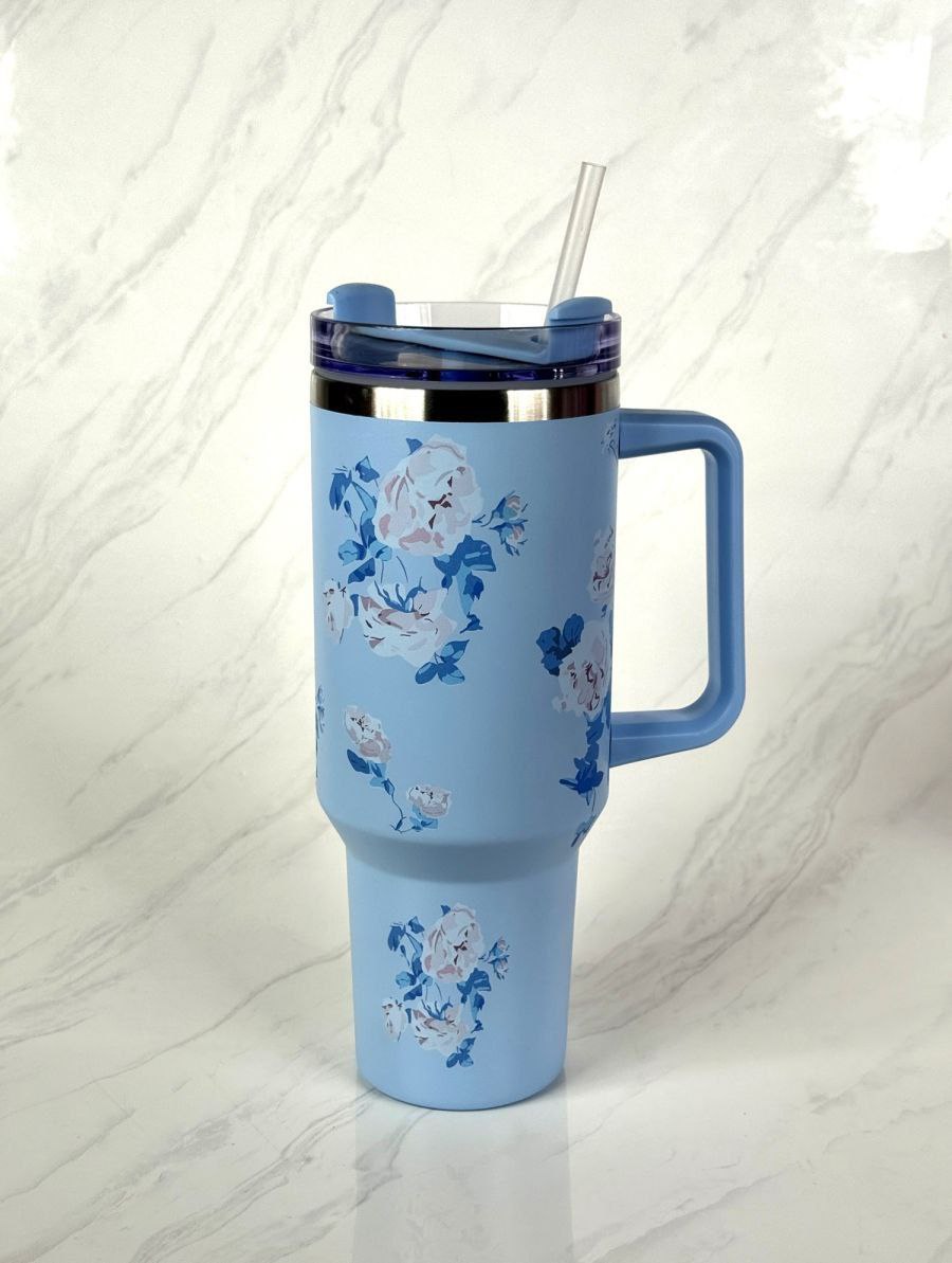كوي حراري زهور سماوي Floral thermal cup — صورة 6 من 6