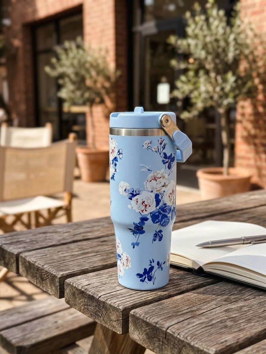 ترمز حراري زهور سماوي Floral thermos — صورة 5 من 5