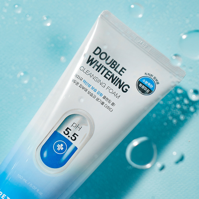 PRETTYSKIN Double Whitening Cleansing Foam (150ml) — صورة 2 من 2