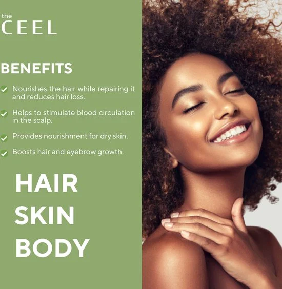the CEEL Rosemary Hair Oil Vegan Hair Skin Body - 50ml | ذا سيل زيت للشعر غني بإكليل الجبل - 50 مل — صورة 2 من 2