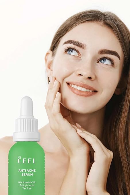 the CEEL Anti Acne Serum Niacinamide Elargonium Graveolens Tea Tree - 30ml | ذا سيل سيروم للحب بزيت شجرة الشاي والنياسيناميد - 30 مل — صورة 2 من 2