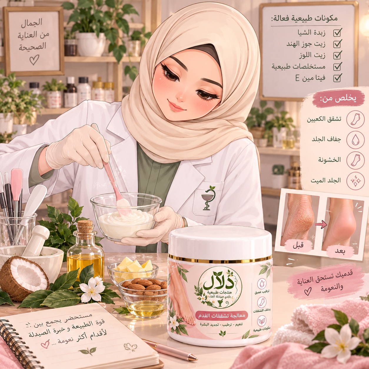 كريم تشققات القدم