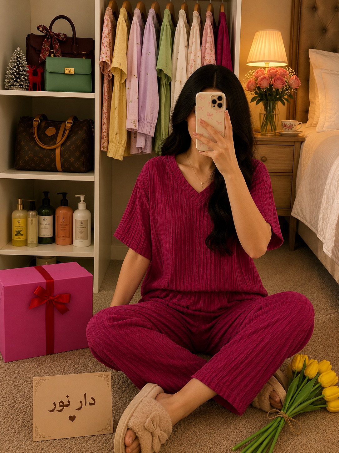 بيجاما نسائية وشلحات — صورة 5 من 10