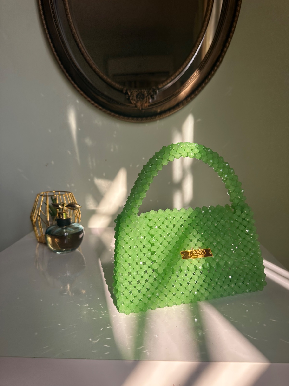 حقيبة خرز يدوي peridot — صورة 4 من 4