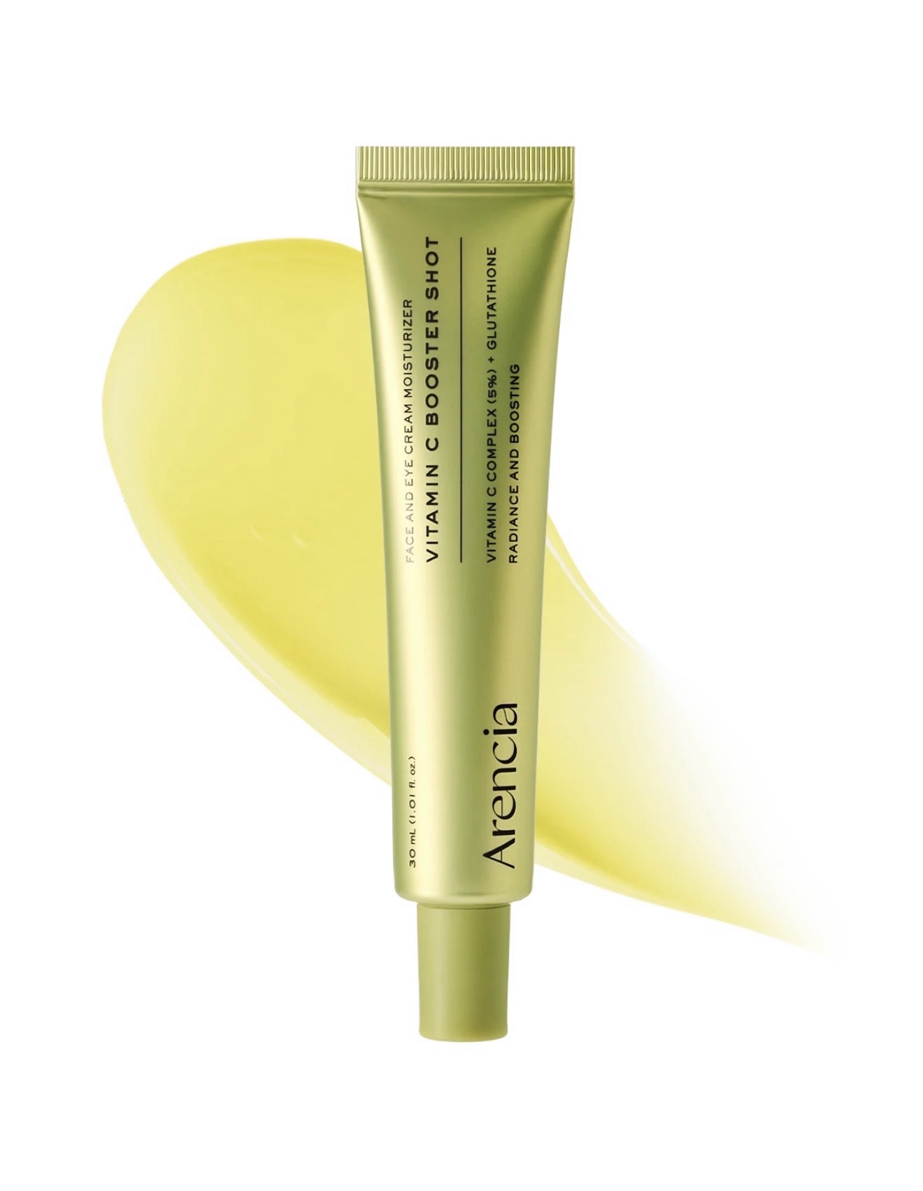 Arencia Vitamin C Booster Shot, Pure Vitamin C + Glutathione for Bright, Healthy Skin Glow,