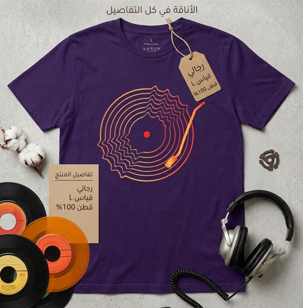 تيشرت قطني رجالي — صورة 2 من 2