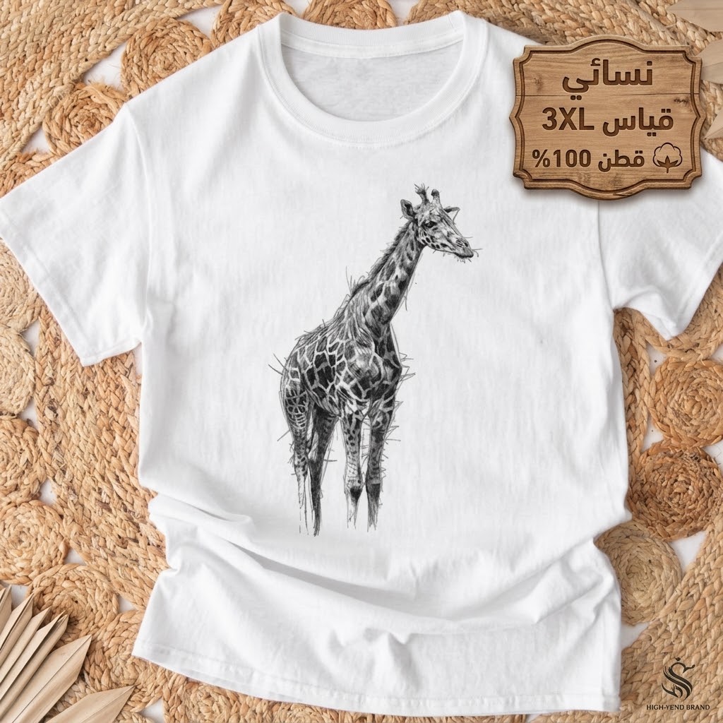 تيشرت قطني نسائي — صورة 4 من 4