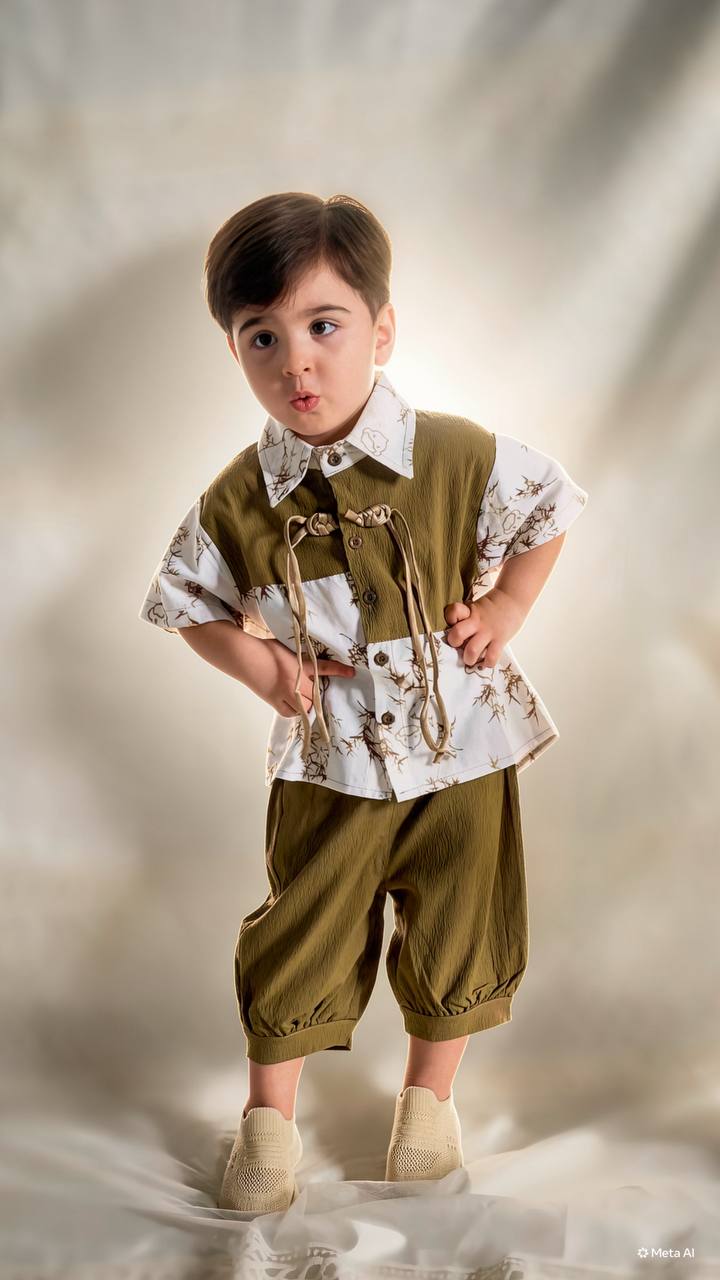 طقم أطفال كاجوال — صورة 3 من 4