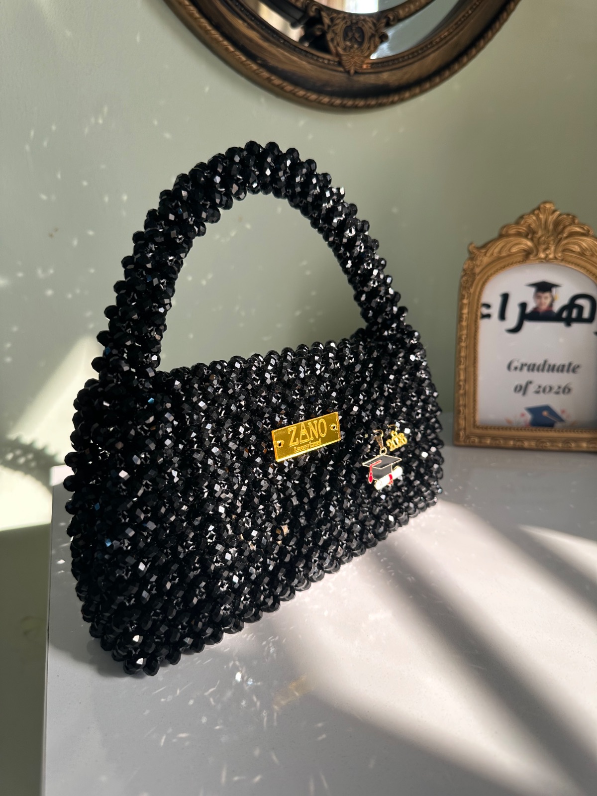 حقيبة خرز يدوي black sapphire — صورة 3 من 3