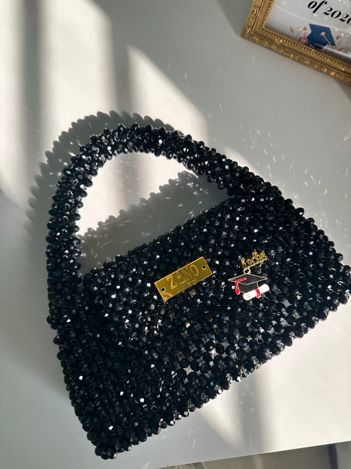 حقيبة خرز يدوي black sapphire — صورة 2 من 3