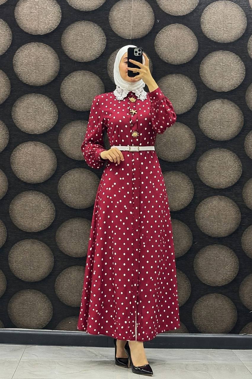 فستان دبي قياس من 38 الى 48 — صورة 4 من 5