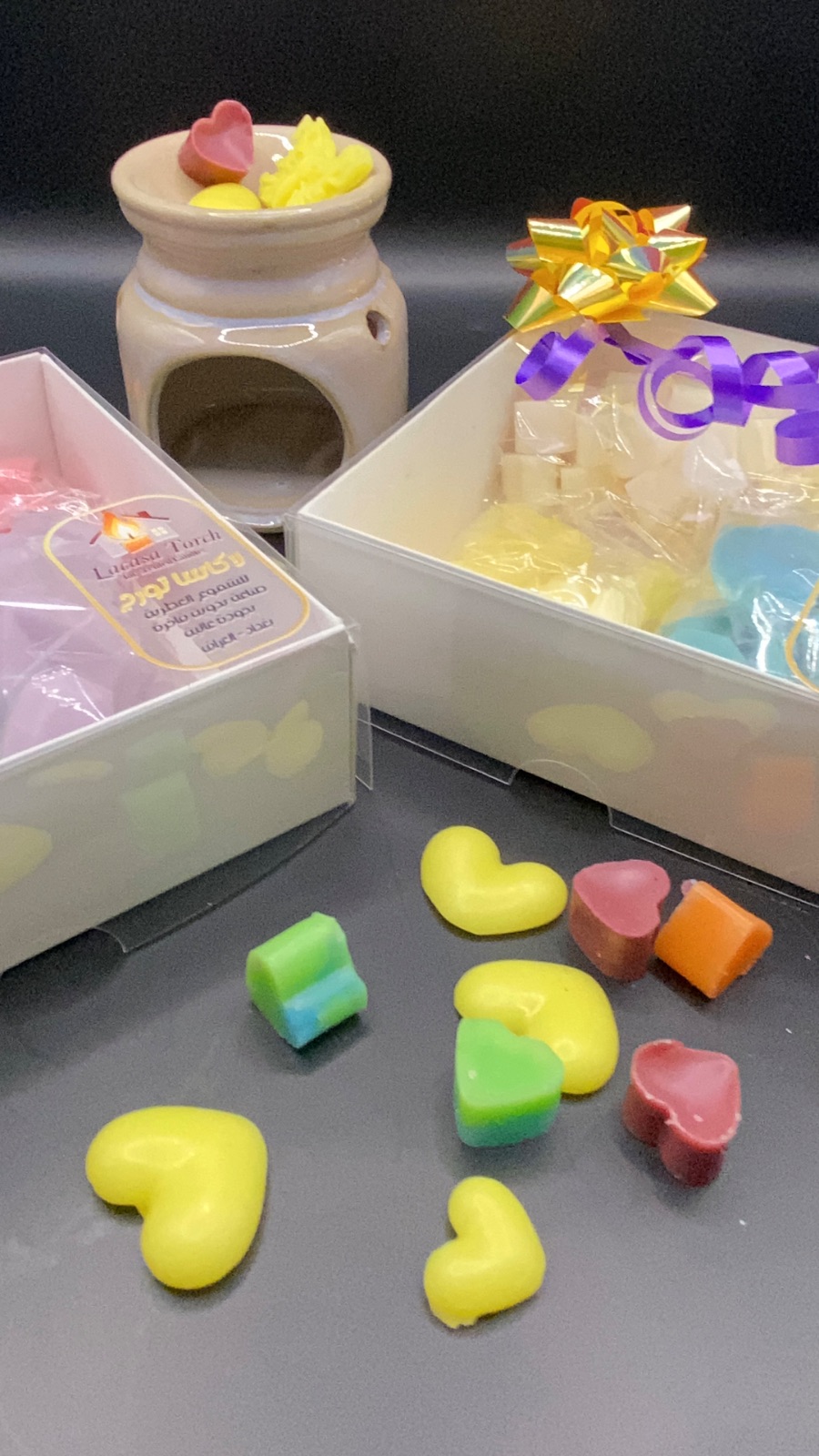 بكج الفواحات العطرية مع مبخرة وأربعة شموع تي لايت — صورة 7 من 8