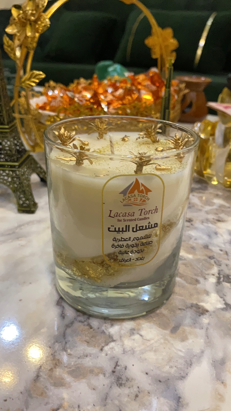 شمعة الأمراء الفضية والذهبية — صورة 3 من 10