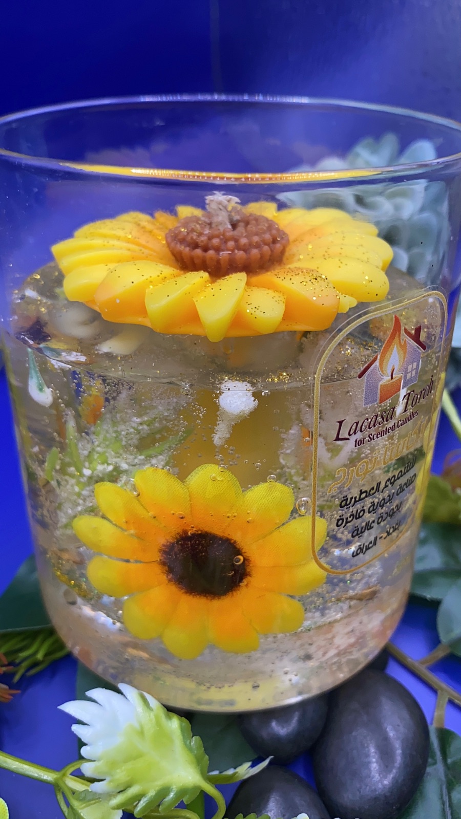 شمعة دوار الشمس المعطرة — صورة 10 من 10