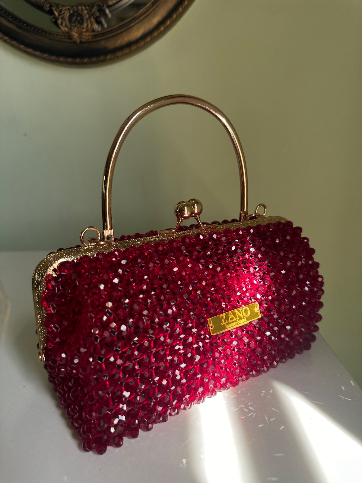 حقيبة خرز يدوي Ruby — صورة 3 من 3