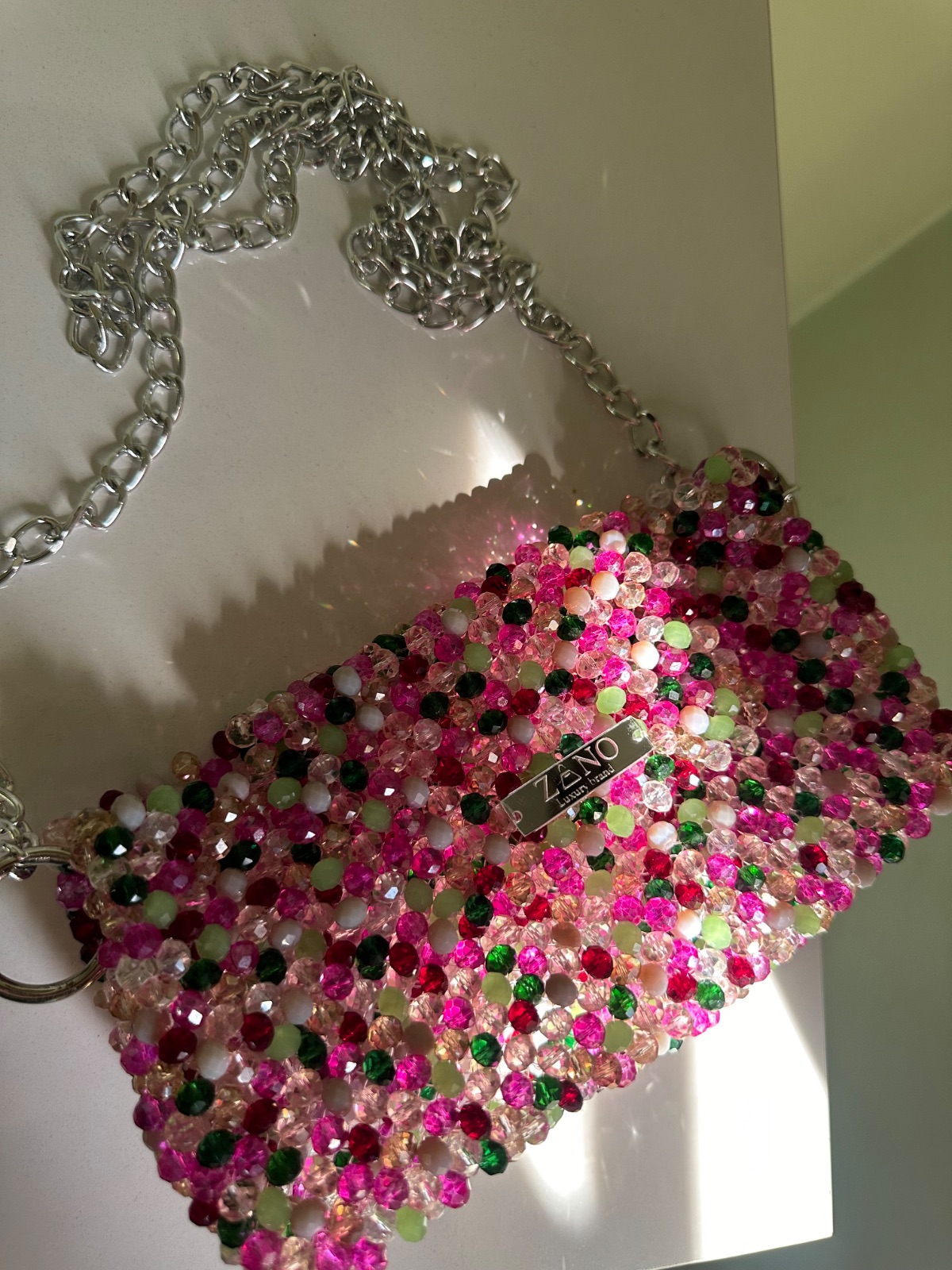حقيبة خرز يدوي crystal opal — صورة 2 من 3
