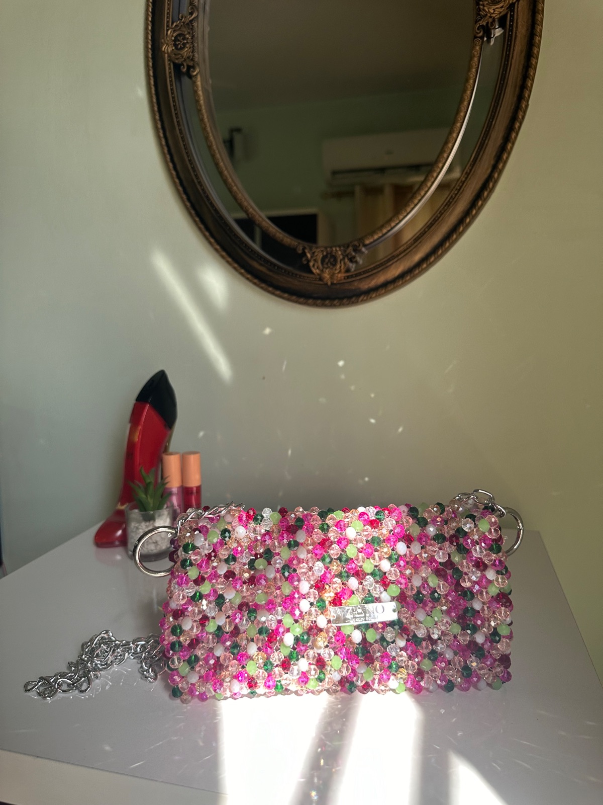 حقيبة خرز يدوي crystal opal — صورة 3 من 3