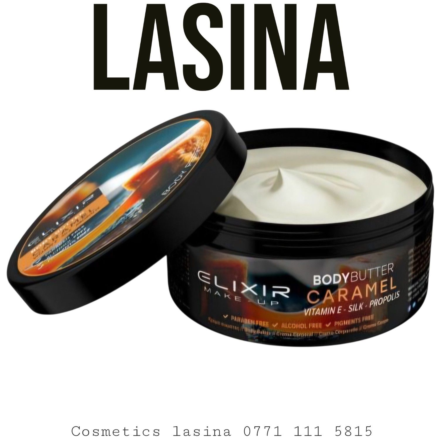 زبدة الجسم الكسير الكراميل Elixir Body Butter Carame