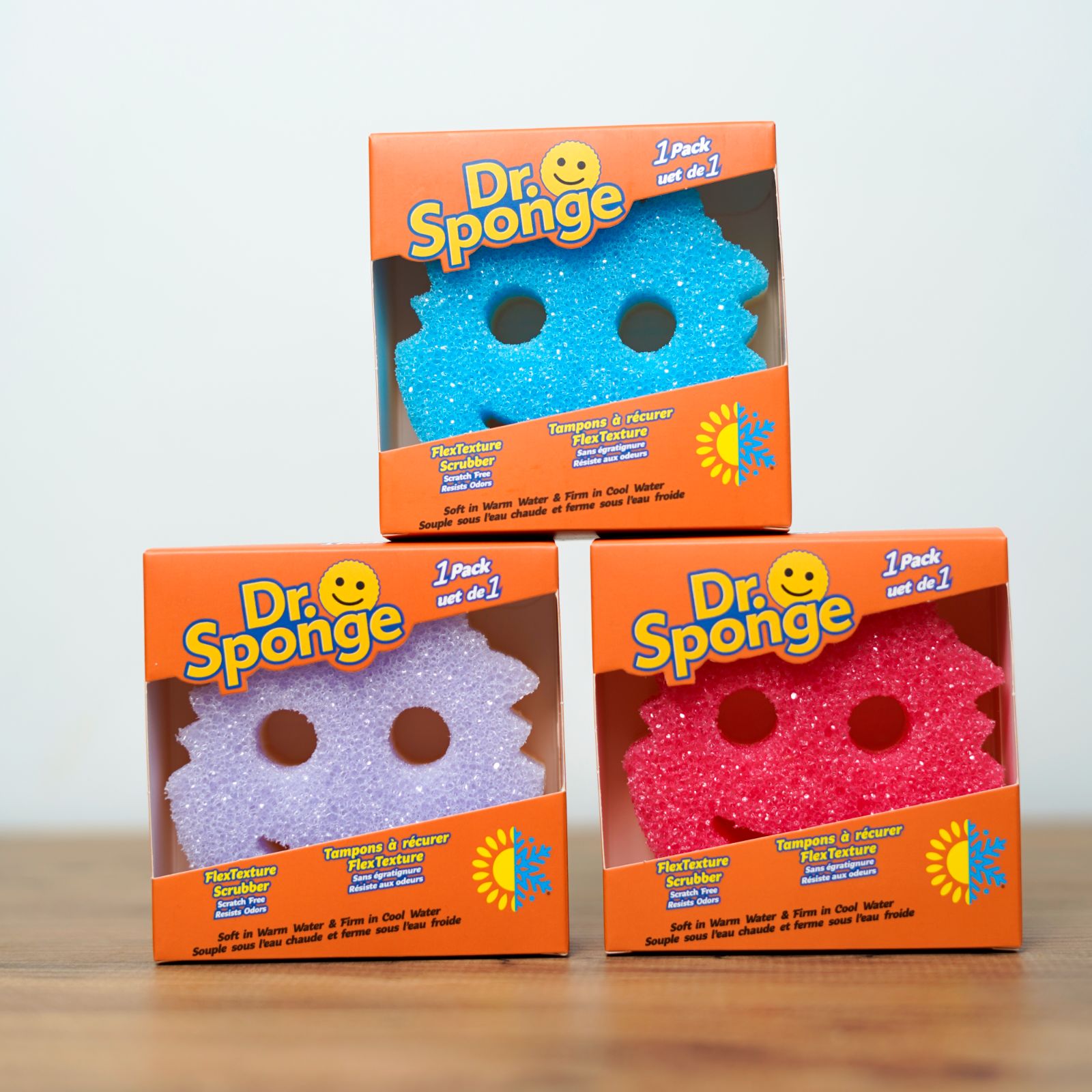 عرض التوفير الثلاثي من Dr. Sponge (3 قطع سكرابر)