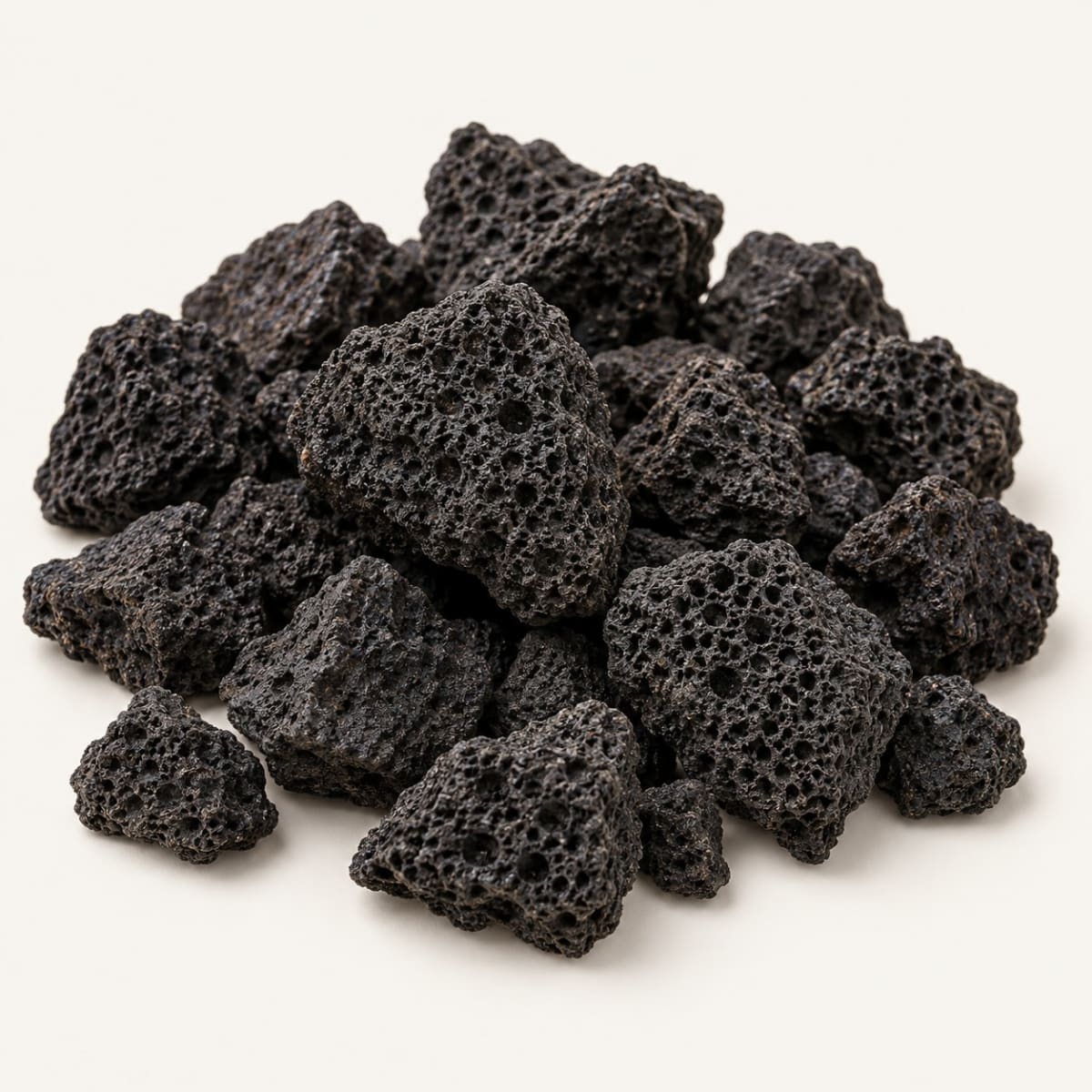 حجر بركاني أسود