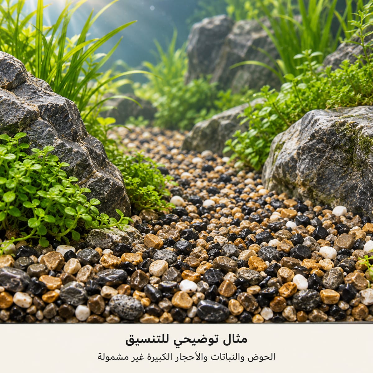 رمل جداول طبيعي للأكواسكيب — 2–6 ملم — صورة 3 من 3