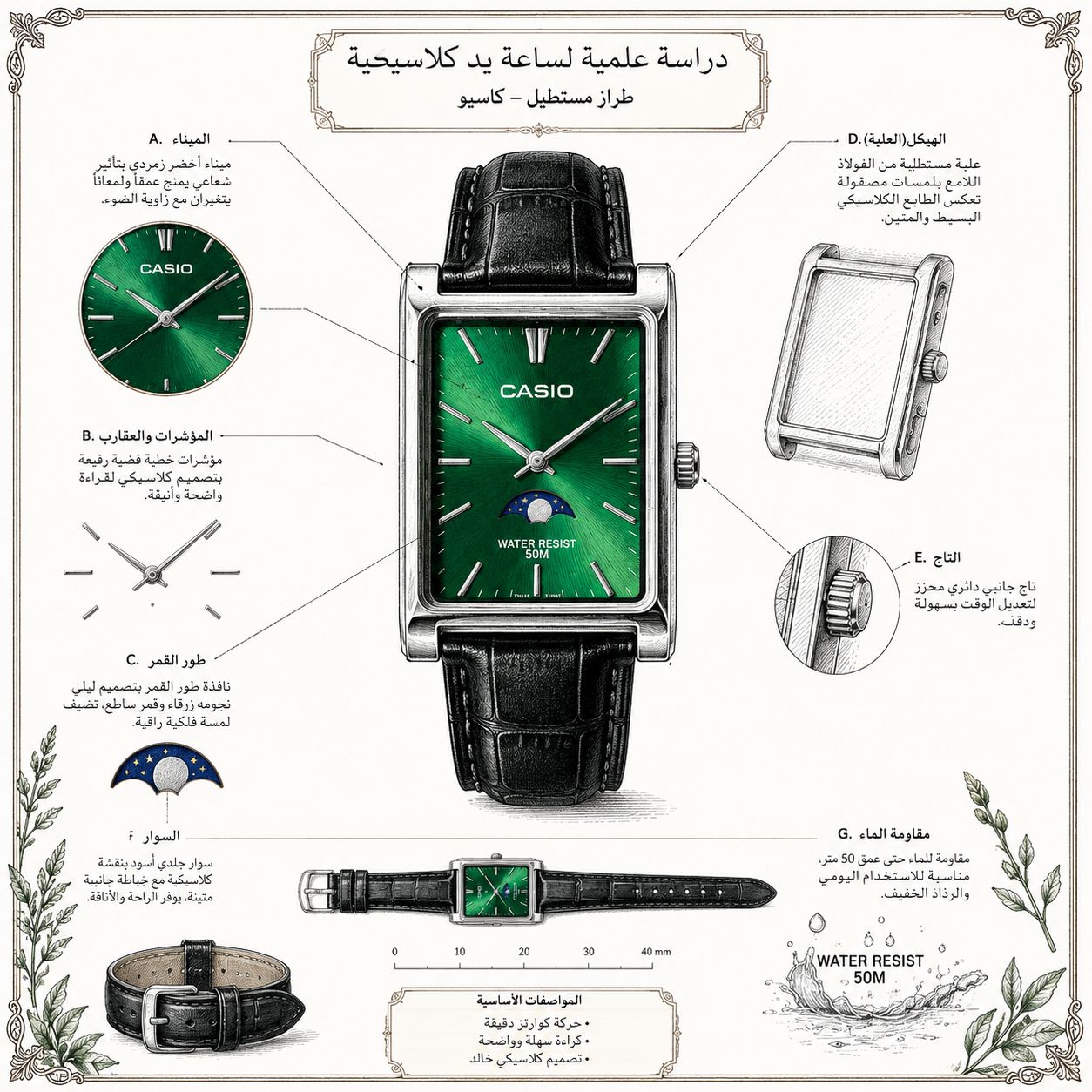 ساعة Casio رجالية — صورة 2 من 2