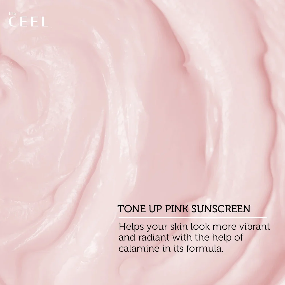 the CEEL Tone Up Pink Sunscreen Spf50+ High Protection - 50ml | ذا سيل واقي شمسي تون اب - 50 مل — صورة 2 من 2