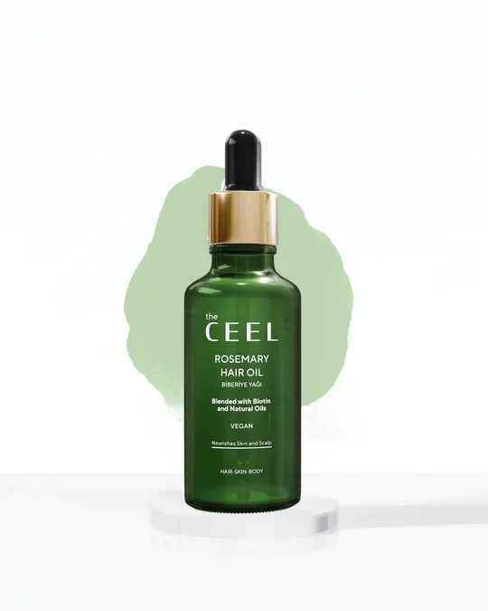 the CEEL Rosemary Hair Oil Vegan Hair Skin Body - 50ml | ذا سيل زيت للشعر غني بإكليل الجبل - 50 مل