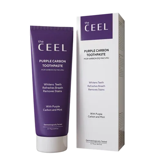 the CEEL Purple Carbon Toothpaste With Purple Carbon And Mint - 75g | ذا سيل معجون أسنان بالكربون والنعناع - 75 غ