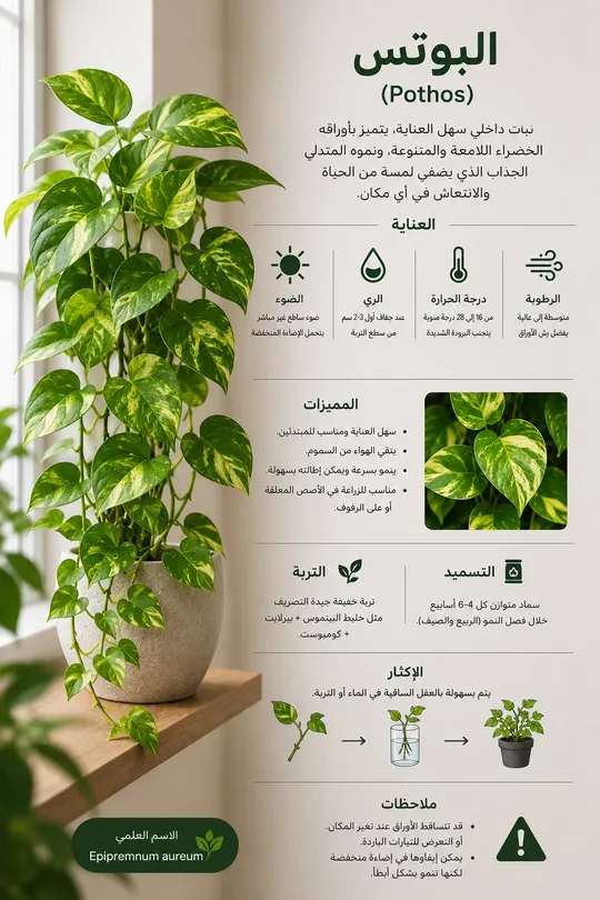 نبات البوتس لبلاب